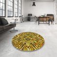 thumbnail image 4 of Ahgly Company Machine Washable Indoor Rectangle Transitional Dark Bronze Brown Area Rugs, 7' x 9', 4 of 7