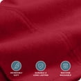 thumbnail image 4 of Juego de Fundas de Almohada de Franela Bare Home 100 % Algodón Doble Cepillado Estándar 2 Rojo, 4 of 5