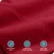 thumbnail image 4 of Juego de Fundas de Almohada de Franela Bare Home 100 % Algodón Doble Cepillado 2 Unidades Tamaño King Color Rojo, 4 of 5