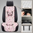 thumbnail image 6 of Eheartsgir Butterfly Floral Print Quilted Car Front Seat Covers, All Season Comfort Polyester Fabric Car Seat Covers 2 Pack Breathable Car Seat Protectors for Universal Fit, 6 of 7