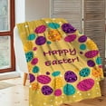 thumbnail image 7 of HongHeng Easter Eggs Throw Blanket, Cute Soft Ligtweight Blanket, Durable Cozy Anti-Pilling Flannel Fleece Blanket for Baby Kids Girls Gift Home Decor 27x39 in, 7 of 7