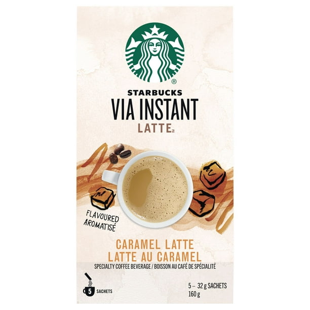 Starbucks® VIA InstantMC Latte au caramel 5 unités