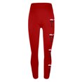 thumbnail image 5 of Mingw Legging Pants for Women High Waist Slim Fit Festival Yoga Pants Athletic Workout Trousers,Red,XL, 5 of 5