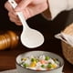 thumbnail image 5 of Espátula de cuchara de plástico antiadherente – Utensilio de cocina de grado alimentario • Resistente a altas temperaturas • Diseño sin costuras blanco • Cuchara duradera para saltear de 7,87, 5 of 6
