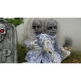 thumbnail image 3 of Haunted Hill Farm 33 in. Groundbreaker Animatronic Zombie Twins, Indoor/Outdoor Halloween Décor, Multicolor, 3 of 12
