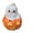 B, variant on Cute Ghost Pumpkin Statues - Miniature 3.5" Resin Halloween Decor, Adorable Ghost Figurines for Shelf, Desk, Tray Displays & Spooky Wedding/Party Centerpieces