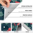thumbnail image 6 of Yayeee Dish Drying Mat for Kitchen Counter 16" x 18" Microfiber Super Absorbent Coffee Decorative Pad, Red Christmas Leaves, 6 of 9