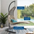 thumbnail image 5 of Modway Landscape Outdoor Patio Hanging Chaise Lounge Swing Chair, Multiple Colors, 5 of 6