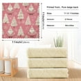 thumbnail image 3 of 6PCS Dish Towels and Dish Cloths Reuseable Dishcloths Sets for Washing Dishes, Cooking, Baking Size 11" x 11" Pink Santa Claus Pattern, 3 of 9