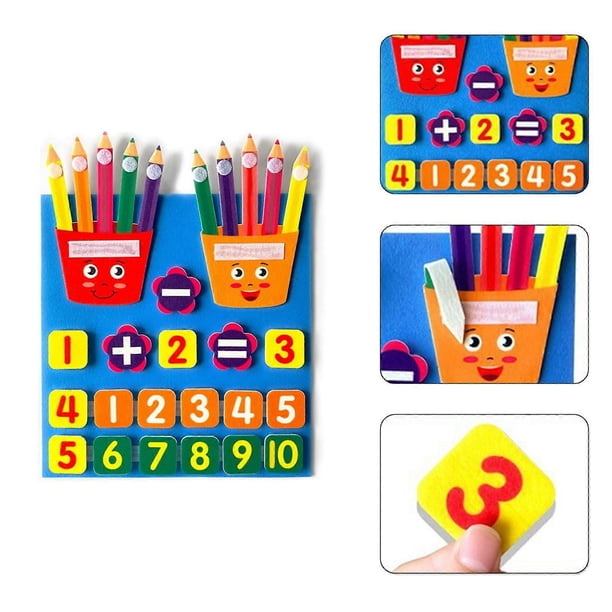 Numbers Felt Board Set Toddler Felt Counting Board Educational Toy Math Teaching Aid for Nursery, Preschool