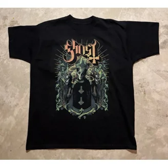 T-shirt Ghost – Here's Papa – The Shining – Squelette Nonne – Homme L Noir – Gildan