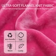 thumbnail image 5 of HEARTNICE Womens Recycled Fleece Hooded Robe, Soft Full Length Thick Plush Bathrobe House Coat,(Dusty Pink,L-XL), 5 of 6