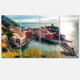 thumbnail image 2 of Vernazza Bay Aerial View - Large Seascape Art Canvas Print, 2 of 3