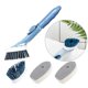 thumbnail image 3 of Juego de cepillos de limpieza de cocina Baoblaze multiusos con 3 cabezas Azul, 3 of 8