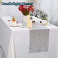 thumbnail image 4 of Silver Sequin Table Runner, 12"x108" Table Cover Rectangle Table Runners Cloth for Wedding Engagement Birthday Holiday Party Table Decorations, 2 Pack, 4 of 8