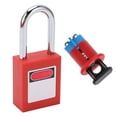 thumbnail image 3 of Miniature Circuit Breaker Lockout Device, Simple Installation Practical Rustproof Safety Circuit Breaker Lock  for Industry MPCO+38mm Padlock,MPCI+38mm Padlock, 3 of 7