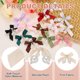 thumbnail image 3 of Uxcell 10 Pcs Mini Moños de Cinta, Broche de Moño de Cinta de Satén con Encanto de Perla, Decoración de Moño Pequeño para Bricolaje, Costura, Álbum de Recortes, Clip para el Cabello, Boda, Naranja, 3 of 7