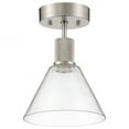 thumbnail image 4 of Access Lighting Martini LED Semi-Flush in Brushed Steel Color, 4 of 5