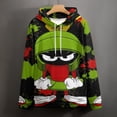 thumbnail image 4 of Looney Tunes Marvin The Martian Mens Womens Novelty Hoodie 3D Print Pullover Hooded Long Sleeve Sweatshirts Tops Blouse with Pocket, 4 of 8