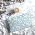 thumbnail image 5 of Zufioo Daisies Flowers Print Double-Sided Throw Pillow Cover, Pillow Protector Home Decor - With Hidden Zipper, Suitable for Bedroom, Living Room, Car Interior-16"x24", 5 of 6