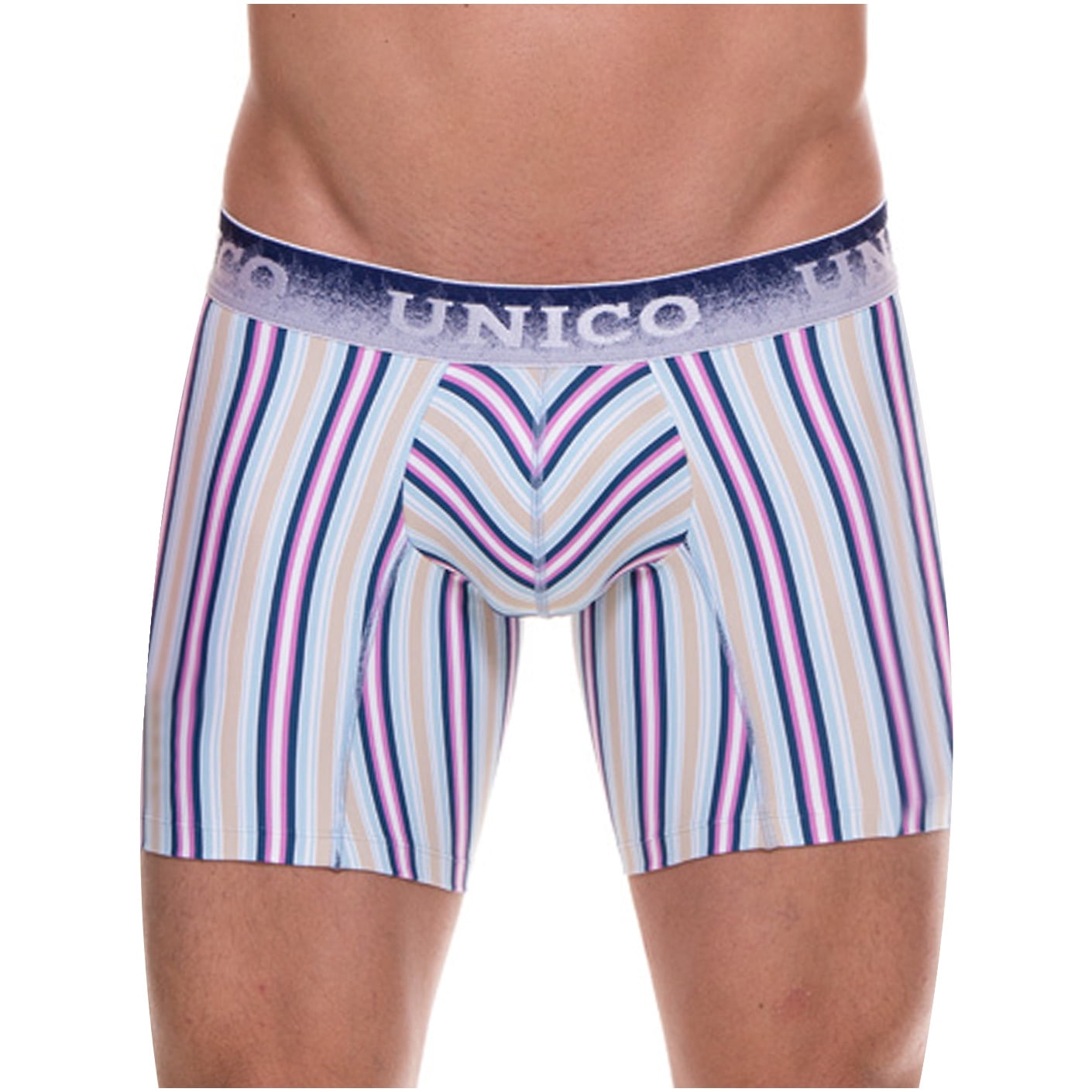 Mundo Unico Colombian Underwear For Men Stripes Microfiber Medium Boxer Briefs