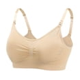 thumbnail image 5 of Sujetador de lactancia para mujeres embarazadas con abertura frontal y sin hebillas, de talla grande, ajustable, fruncido, fino, para posparto, 5 of 5