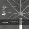 thumbnail image 3 of California Umbrella 11' Patio Umbrella in Granite, 3 of 5