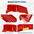 thumbnail image 3 of Edtara Heavy Duty Car Ramps Set, 8000 lbs Capacity, Two Steel Auto Ramps with Reflective Strips, 35"x13"x9", for Safe Vehicle Maintenance and Repairs, 3 of 6