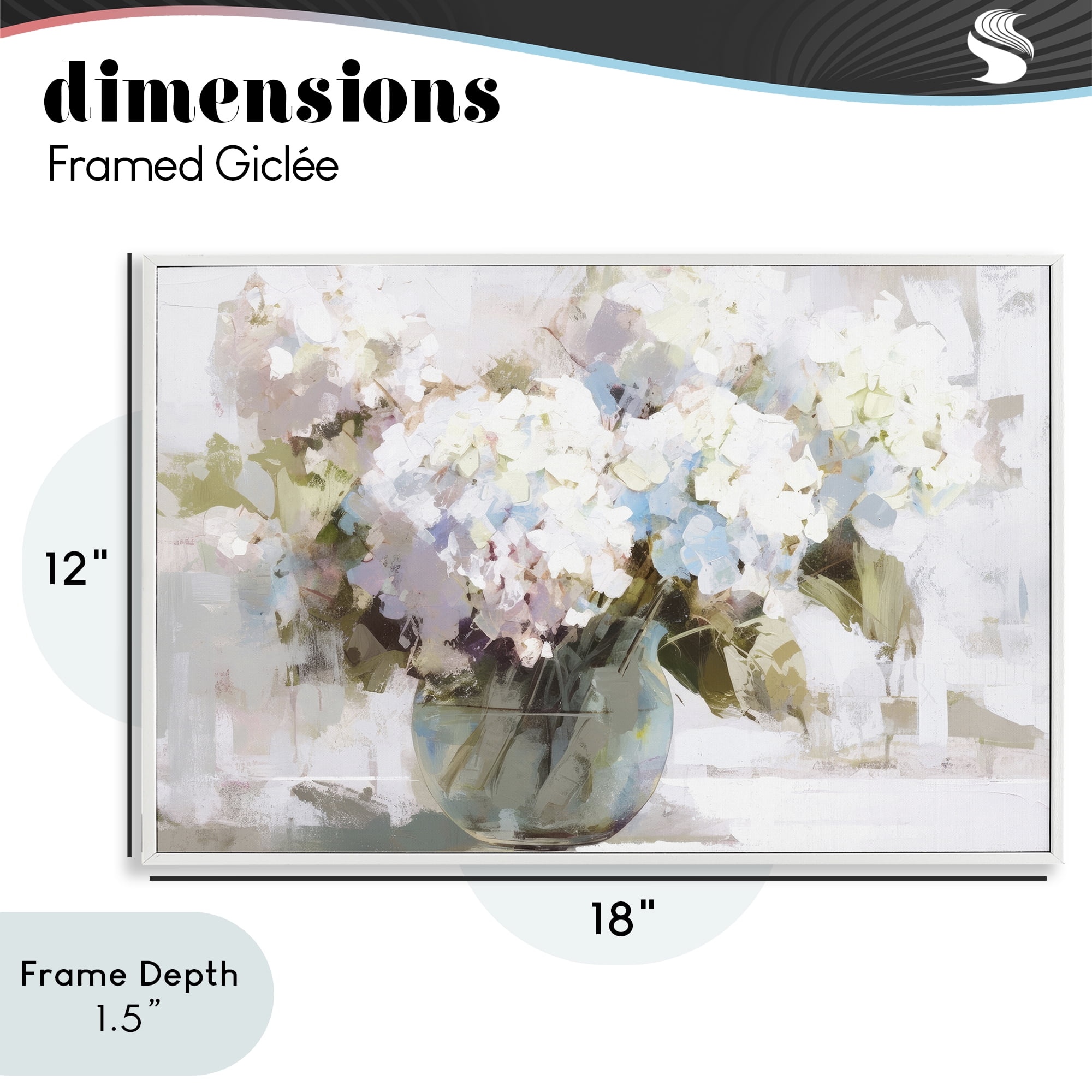 Stupell Industries Blushing Bride Garden Flowers White Framed Giclee Art, design by Tina LeCour