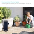 thumbnail image 2 of Home Zone Living 3 Gallon Slim Rectangular Dog Waste Trash Can with Bag Holder, Stainless Steel, Matte Navy with Trash Bags, 2 of 7