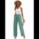 thumbnail image 2 of Pantalones de Salón Anchos para Mujer, Color Verde , Talla M, 2 of 8