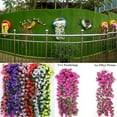thumbnail image 6 of Sufanic Artificial Fake Flowers Ivy Vine Hanging Garland Plant Wedding Home Decoration,Purple, 6 of 6