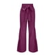 thumbnail image 4 of Pantalones de pierna ancha para mujer Moda Casual Cintura alta Cintura elástica Correas con cordón Color sólido Volantes Pantalones largos Odeerbi  ODB-5, 4 of 5