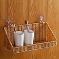 thumbnail image 7 of Plastic Wicker Hanging Basket Wall Mount Storage Baskets for Kitchen Organizing Fruit, Onion, Potato, Vegetable, Hanging Fruit Baskets for Kitchen Counter/Pantry/Cabinet 1PC, 7 of 7