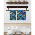 thumbnail image 3 of Easter Blue Eggs Kitchen Dish Towels for Drying Dishes Set of 3, Spring Floral Polka Dot Black Waffle Weave Microfiber Hand Tea Bathroom Towels Quick Dry & Absorbent Towel 15.7x23.6, 3 of 7