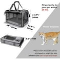 thumbnail image 2 of Pet Carrier for Large and Medium Cats, Soft-Sided Pet Carrier for Big Medium Cats and Puppy Dog Carriers Cat Carriers, Pet Privacy Protection Travel Carrier, 2 of 9