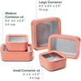 thumbnail image 4 of Caraway 13pc Glass Food Storage Container Set - Easy to Store, Non Toxic Lunch Box - with Glass Lids - Includes Storage Organizer - Perracotta, 4 of 6