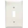 thumbnail image 1 of TP1LACP10 1 Gang 1 Toggle Opening Nylon Wall Plate, Light Almond, 1 of 1
