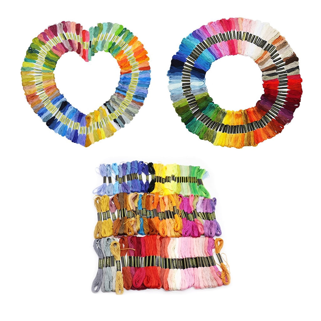 Embroidery Thread, Friendship Bracelets Strings, Rainbow 50/100/150 Color Embroidery Floss for DIY Craft With the tool
