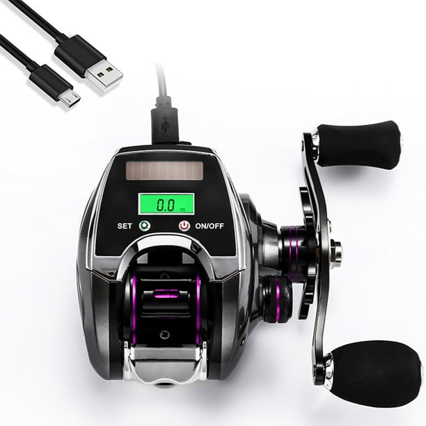 Fishing Reel With Digital Display Solar Charging Casting Wheel 8.0