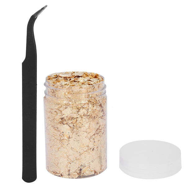 Escamas para decoración de uñas, decoración de uñas doradas, lámina dorada para uñas, uso práctico