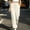 Beige, variant on Women's Elastic-Waist Straight-Leg Pants, Neat Drawstring, Tiered Hem Stitching and Textured Details for Quick Casual Errands White S