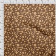 thumbnail image 4 of oneOone Rayon Brown Fabric Leaves & Clover Sewing Craft Projects Fabric Prints By Yard 56 Inch Wide, 4 of 5