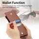 thumbnail image 4 of Wallet Phone Case For Samsung Z Flip 4 Finger Ring Card Holder Stand Shockproof Lychee Pattern PU Leather Cover For Z Flip 1 2 3, 4 of 5