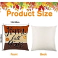 thumbnail image 2 of 4pcs Fall Pillow Cover Decoration 18x18in Thanksgiving Pumpkin Buffalo Bow-knot Throw Pillow Cases Autumn Harvest Party Cushion Pillow Covers for Farmhouse Couch Sofa Outdoor Home Decor, 2 of 6