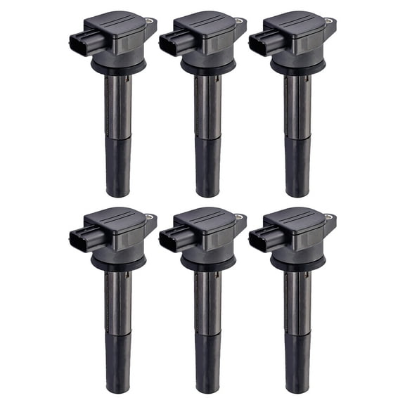 Set of 6 ISA Ignition Coils Compatible with 2004 Mitsubishi Galant 2004-2008 Endeavor 3.8L V6 Replacement for UF481