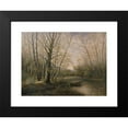 thumbnail image 2 of Franz Stephan Paschinger 18x14 Black Modern Framed Museum Art Print Titled - March-Auen in Spring (1900-1910), 2 of 5