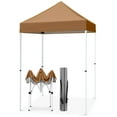 thumbnail image 4 of EAGLE PEAK 5x5 Pop Up Canopy Tent Instant Outdoor Canopy Easy Set-up Straight Leg Folding Shelter（Khaki）, 4 of 11