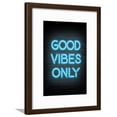 thumbnail image 5 of Good Vibes Only  Blue Neon, Framed Art Print Wall Art Sold by Art.Com, 5 of 5