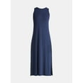 thumbnail image 4 of Time and Tru Women's Sleeveless Midi Column Dress, XS-XXXL, 4 of 4